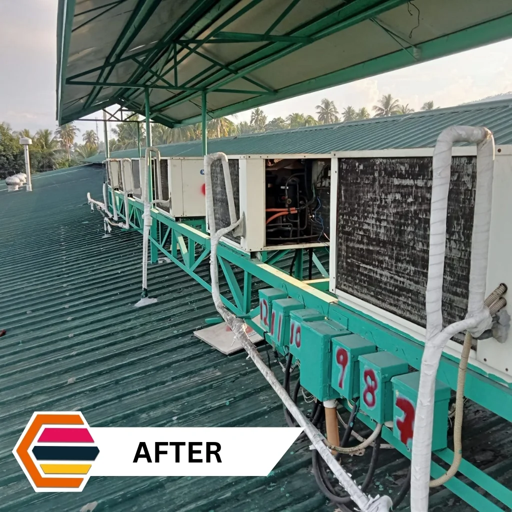 MEP Engineering - After - Air Conditioning repair completed for AC units