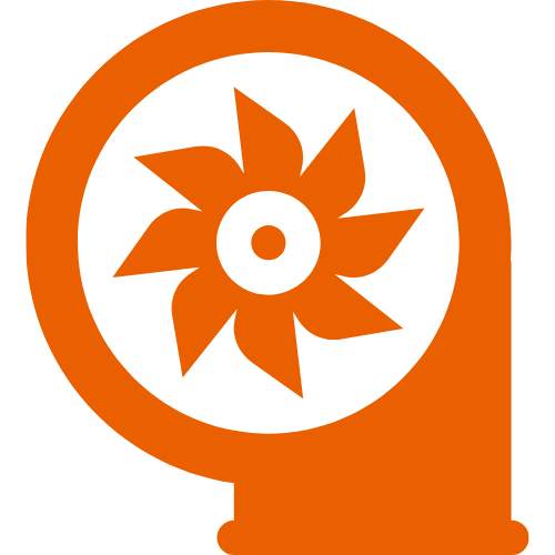 MEP Engineering - smoke extraction orange icon
