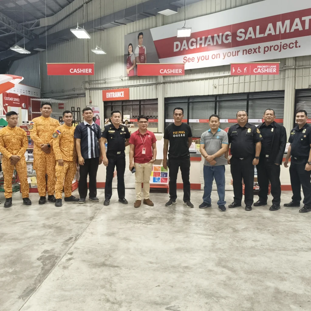 Team inspecting a smoke extraction system in the Philippines at a Citi Hardware Digos Branch