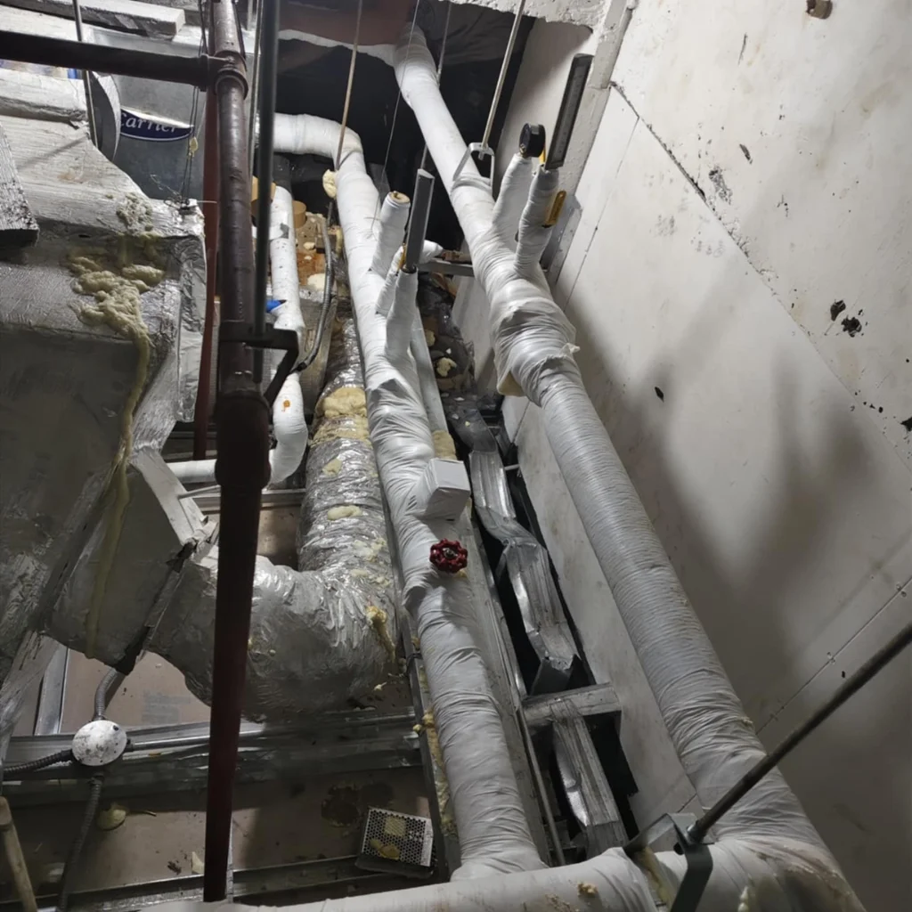 Excel Cool Engineering servicing a chilled water system for optimal cooling efficiency.