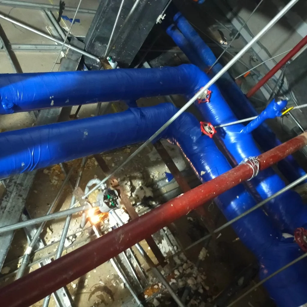 Excel Cool Engineering servicing a chilled water system for optimal cooling efficiency.